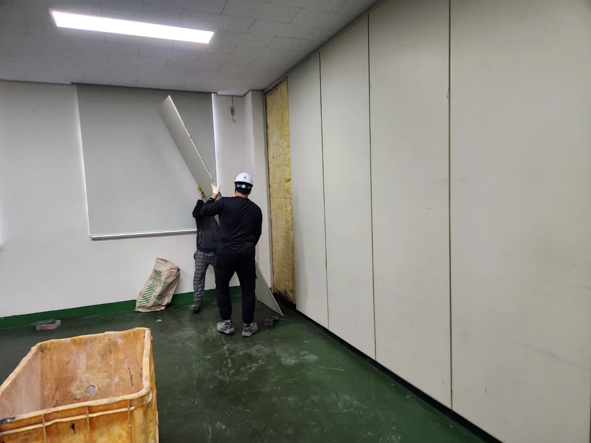 원주 OO대학교 부분철거 시공 사진 3