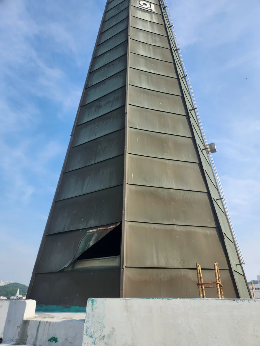고양시 교회 종탑 철거 시공 사진